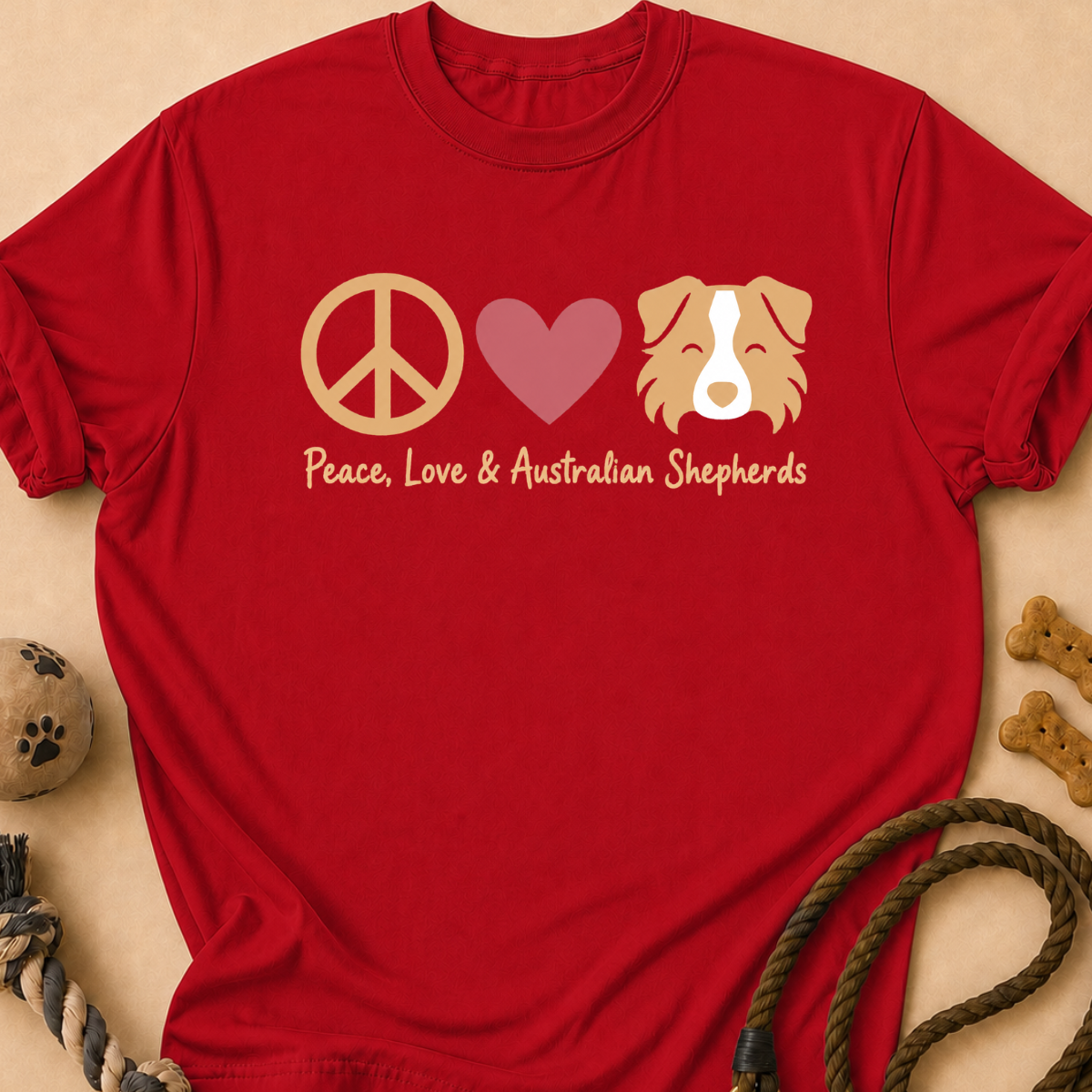Peace Love Aussie T-Shirt