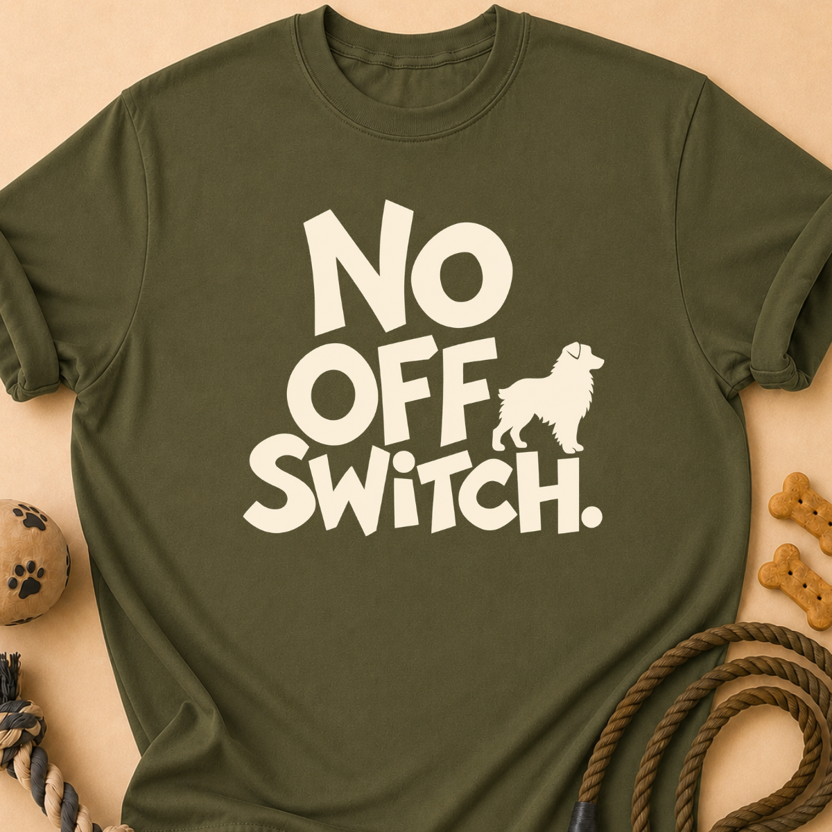 No Off Switch Aussie T-Shirt