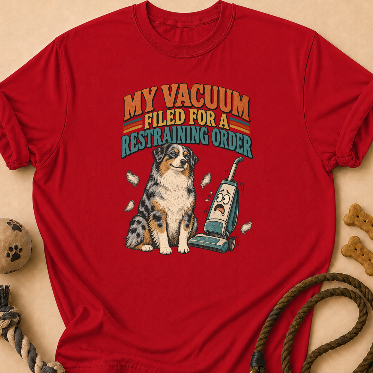 Vacuum Restraining Order Aussie T-Shirt