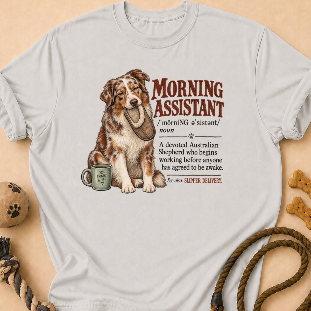 Morning Assistant Aussie T-Shirt
