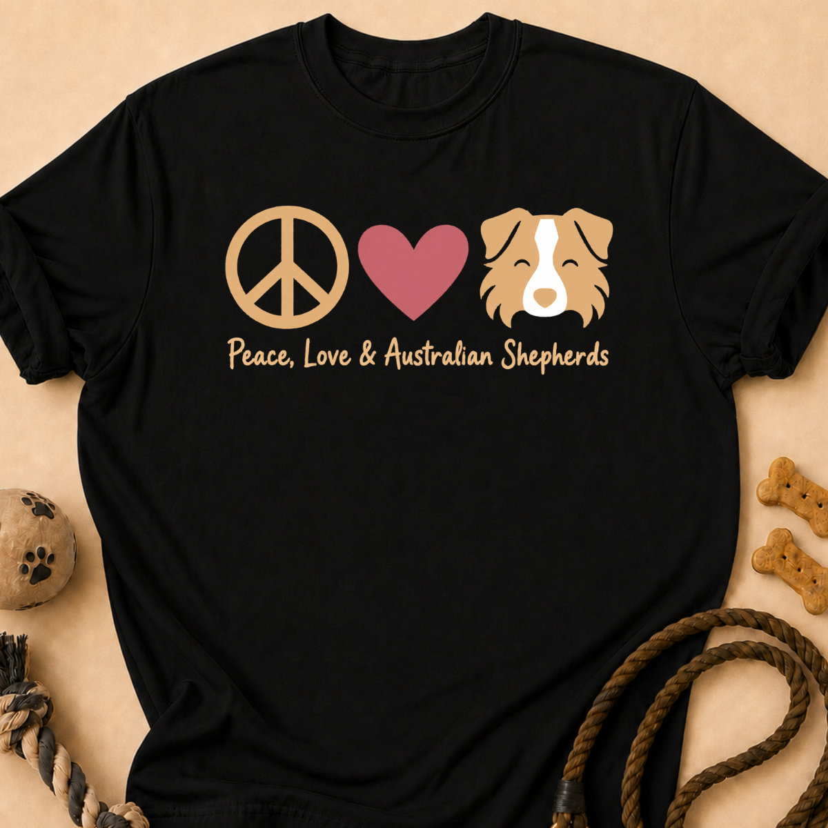 Peace Love Aussie T-Shirt