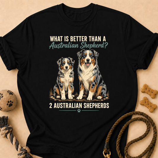 Two Aussie Shepherds T-Shirt