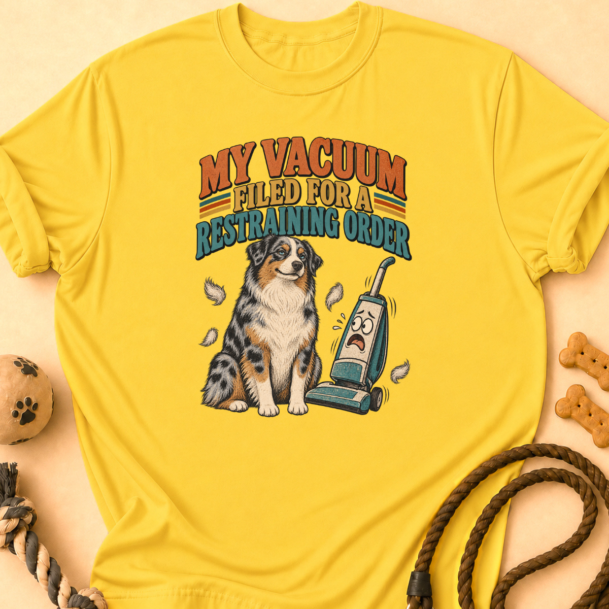 Vacuum Restraining Order Aussie T-Shirt