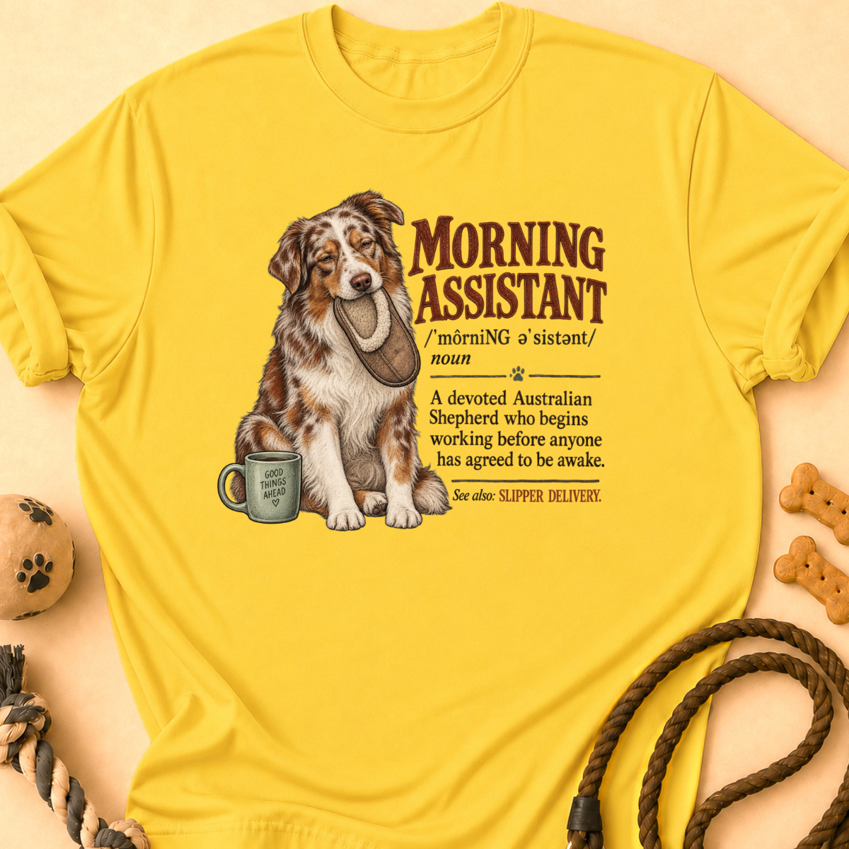 Morning Assistant Aussie T-Shirt