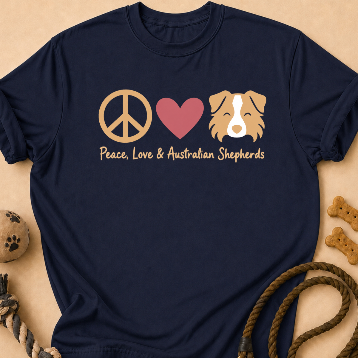 Peace Love Aussie T-Shirt