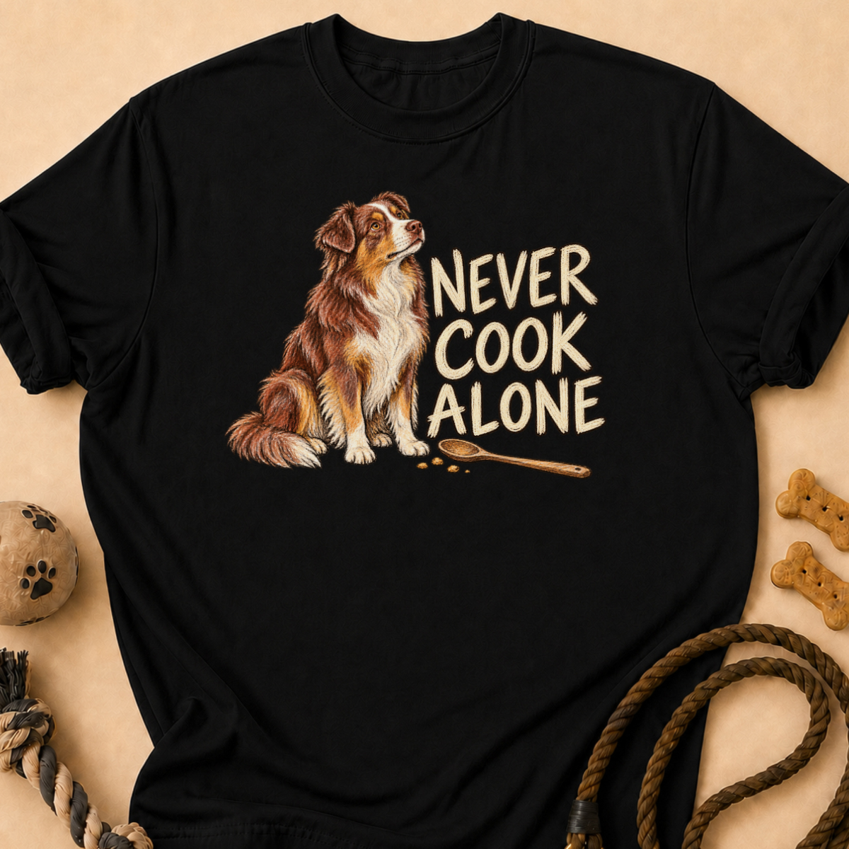 Cook Alone Aussie T-Shirt