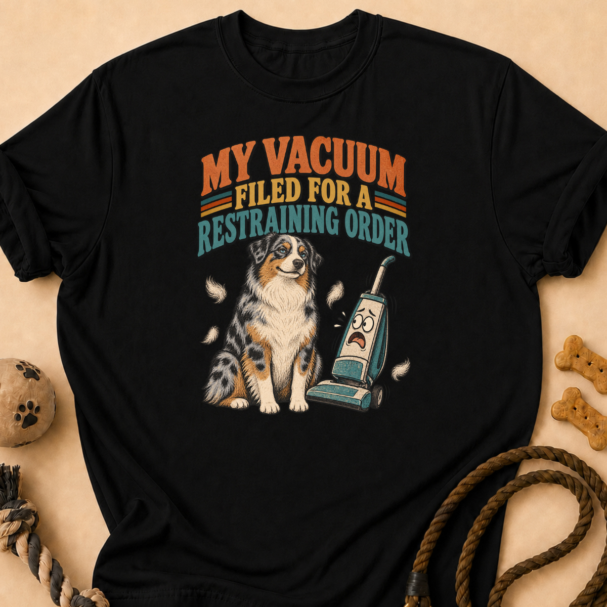 Vacuum Restraining Order Aussie T-Shirt