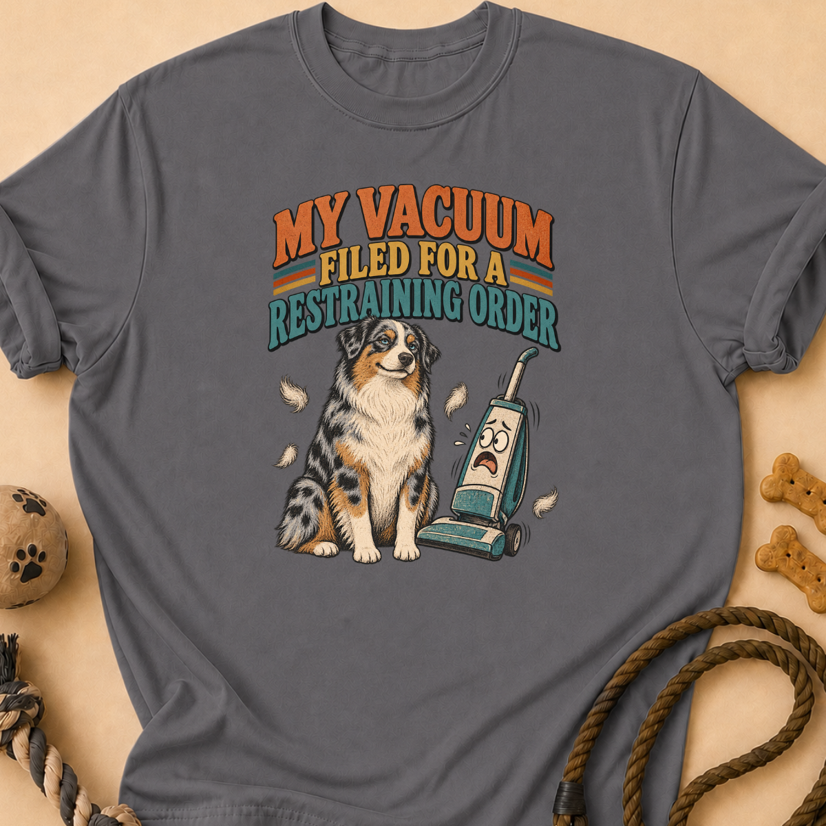 Vacuum Restraining Order Aussie T-Shirt