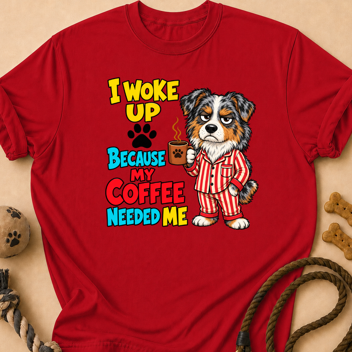 Coffee Needed Me Aussie T-Shirt