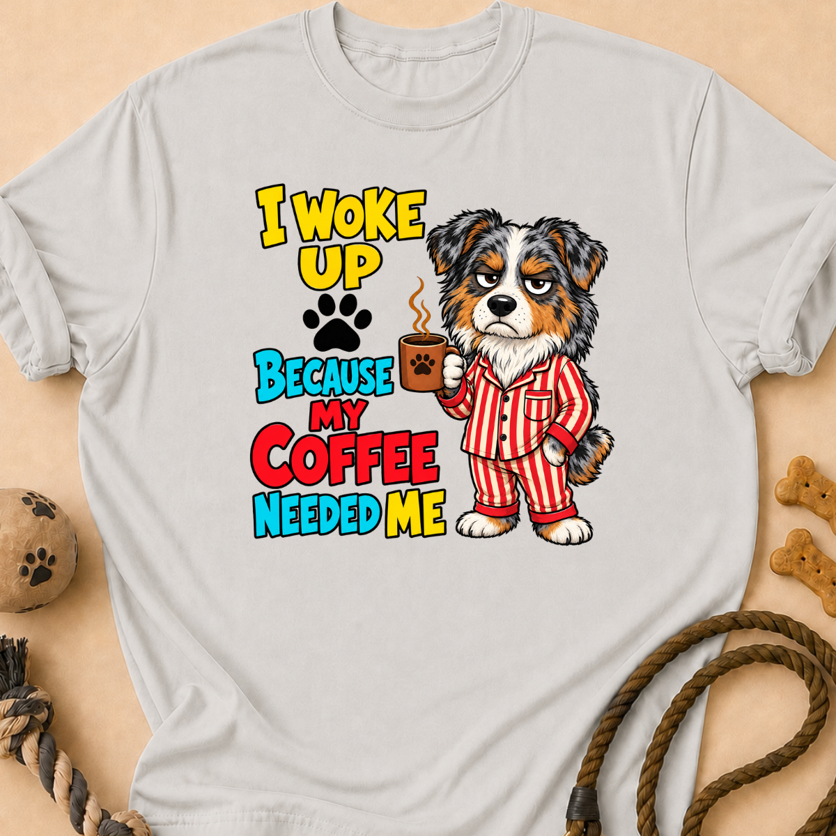 Coffee Needed Me Aussie T-Shirt