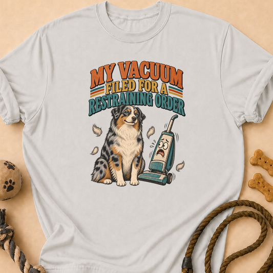 Vacuum Restraining Order Aussie T-Shirt