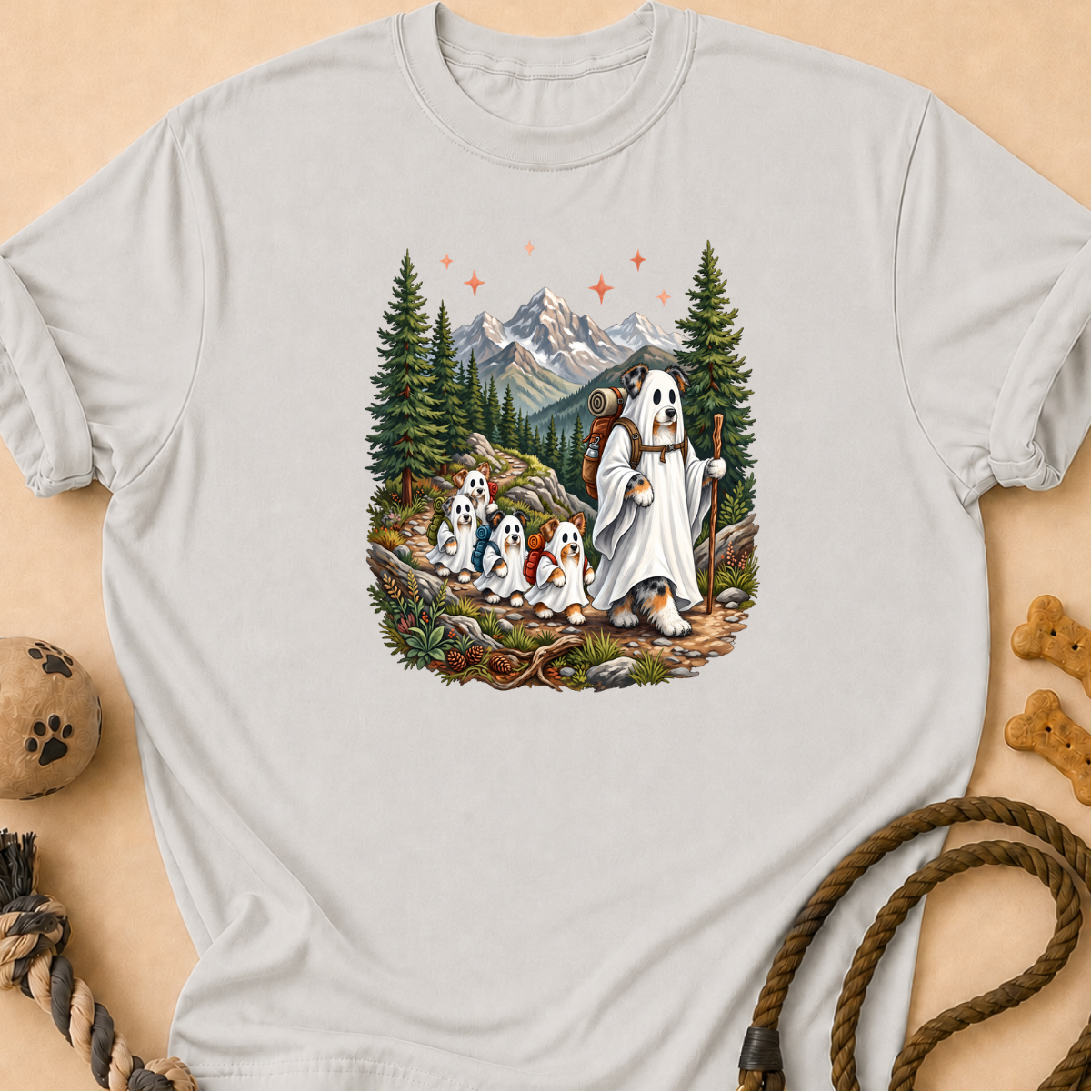 Halloween Hiking Aussie T-Shirt