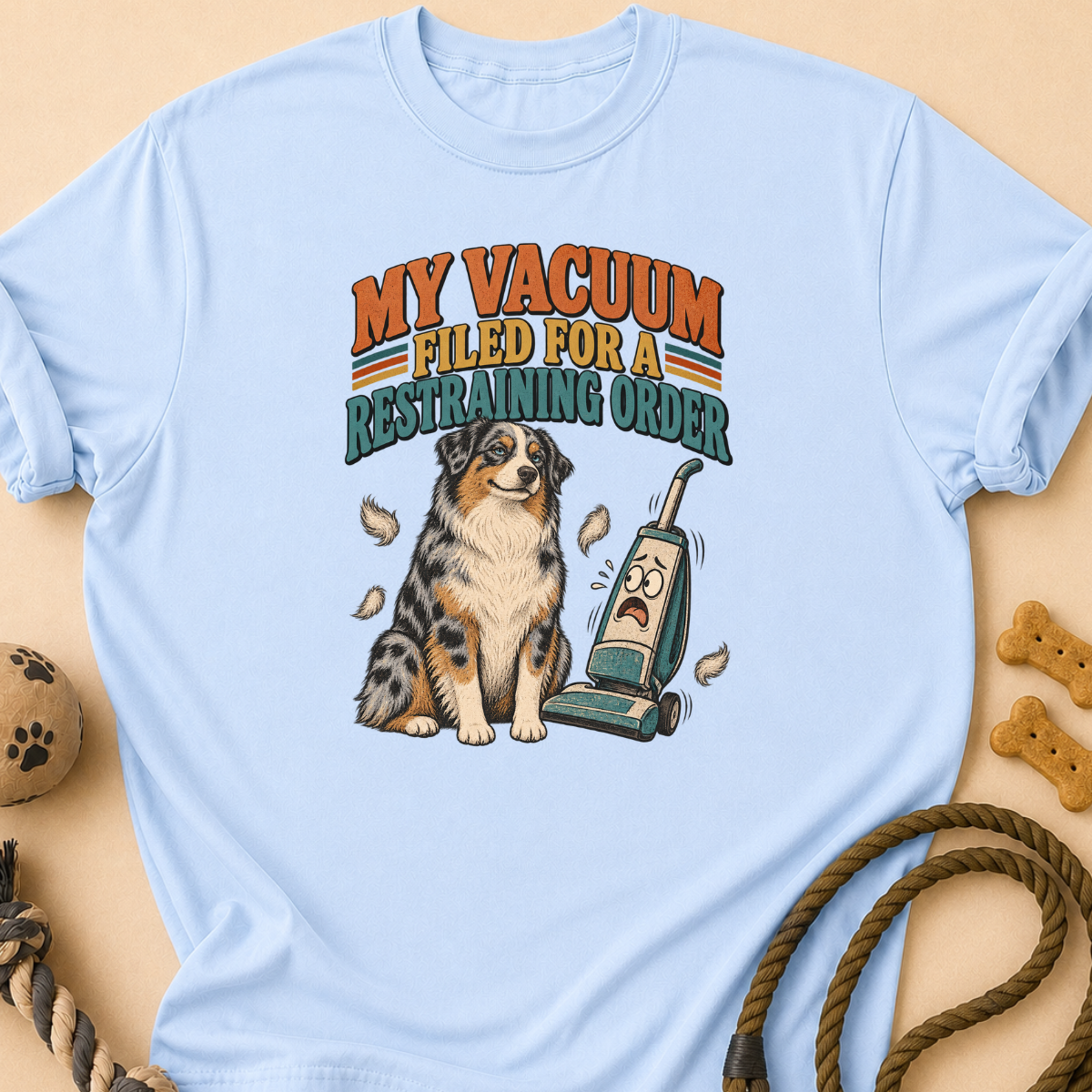 Vacuum Restraining Order Aussie T-Shirt