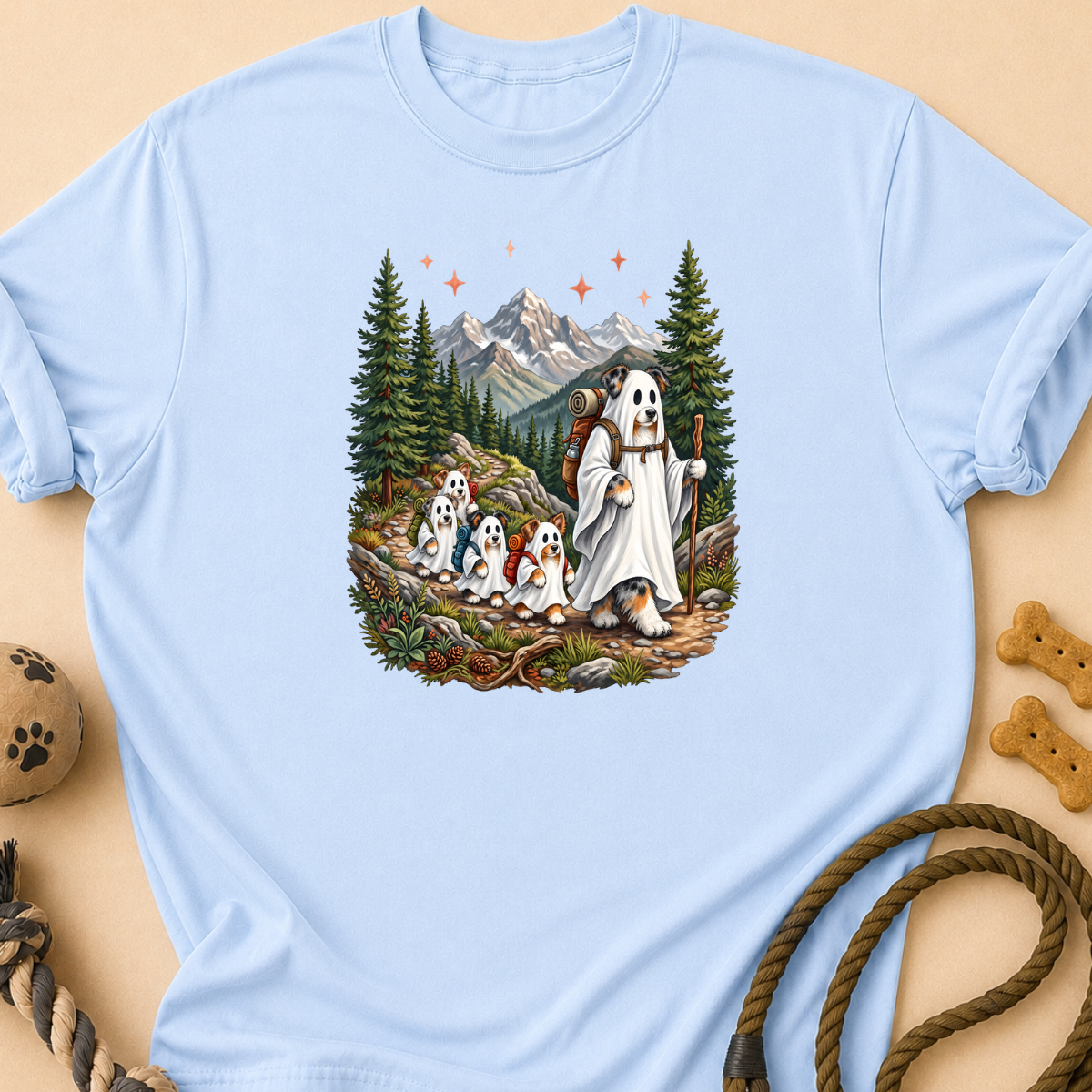 Halloween Hiking Aussie T-Shirt