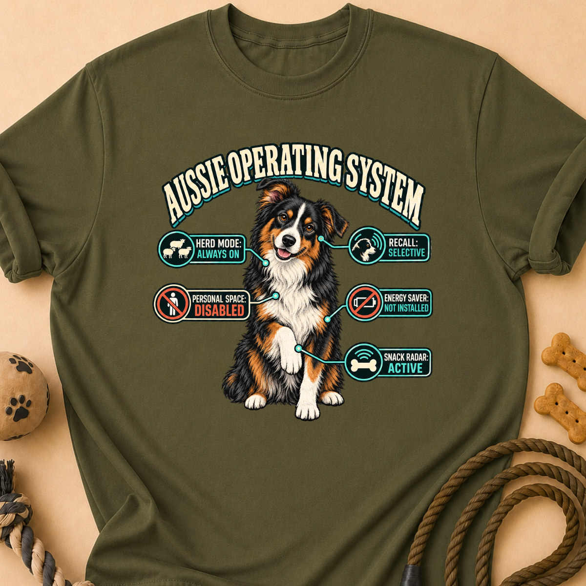 Aussie Operating System T-Shirt
