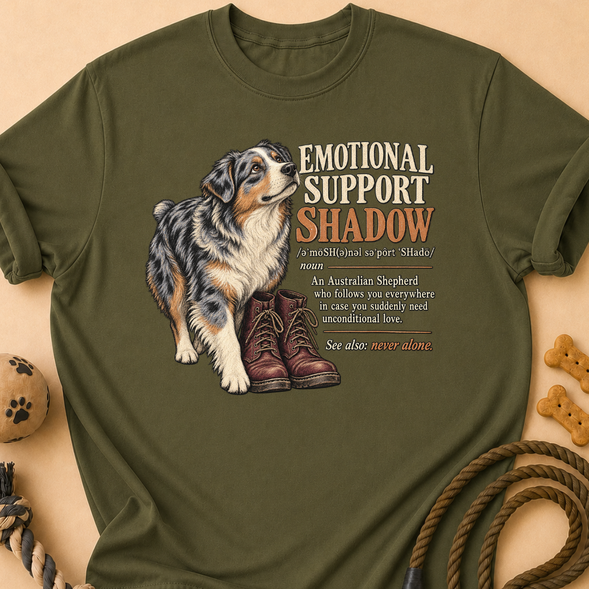 Emotional Support Aussie T-Shirt