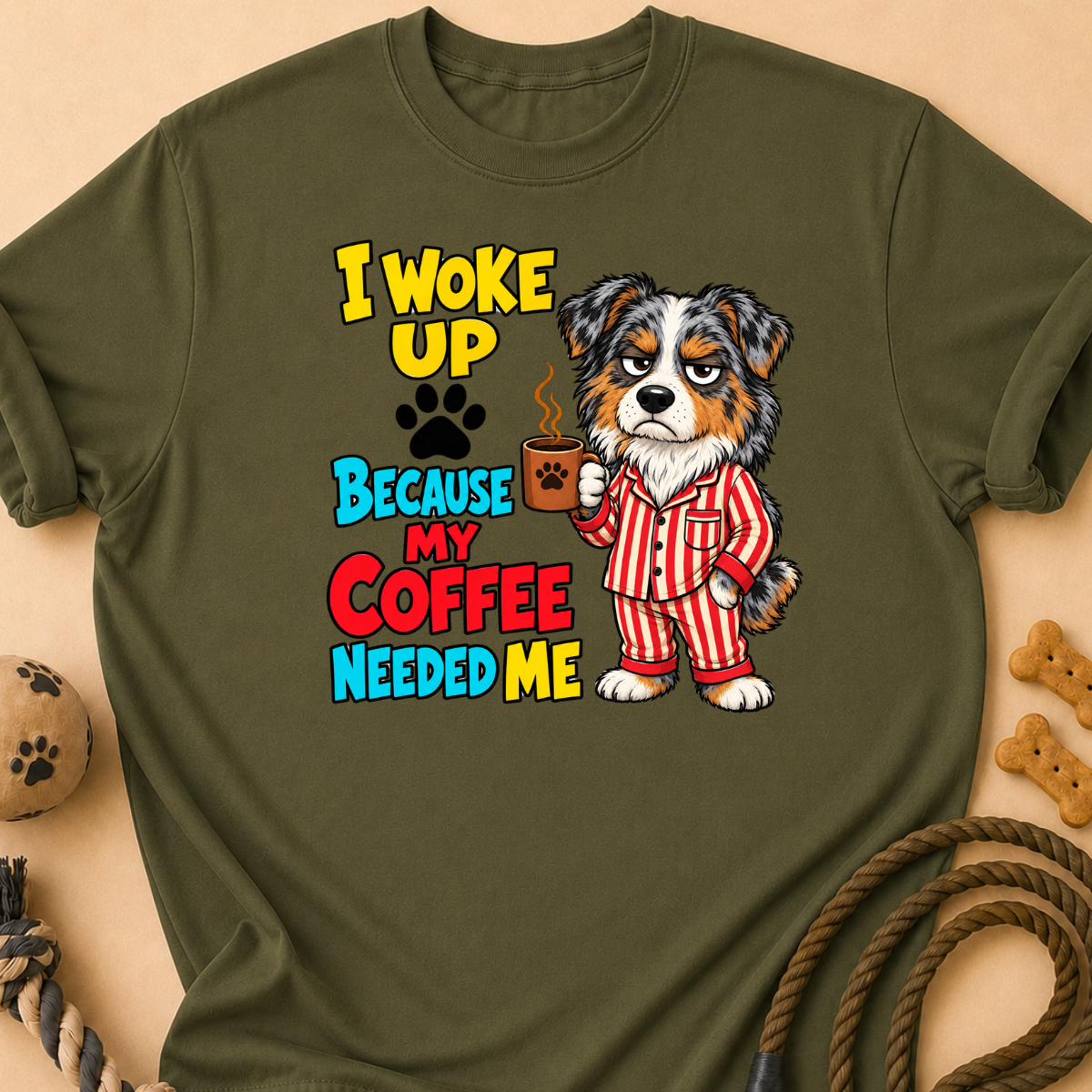 Coffee Needed Me Aussie T-Shirt