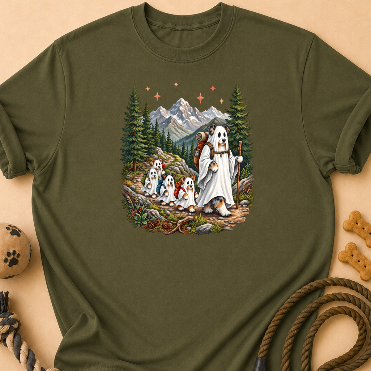 Halloween Hiking Aussie T-Shirt