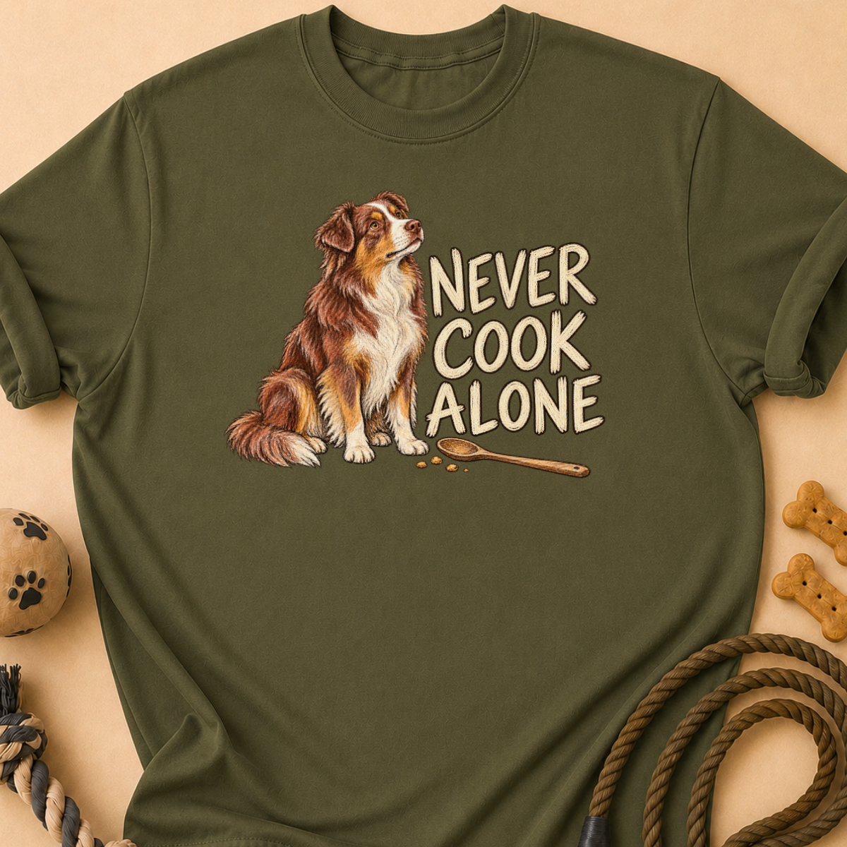 Cook Alone Aussie T-Shirt