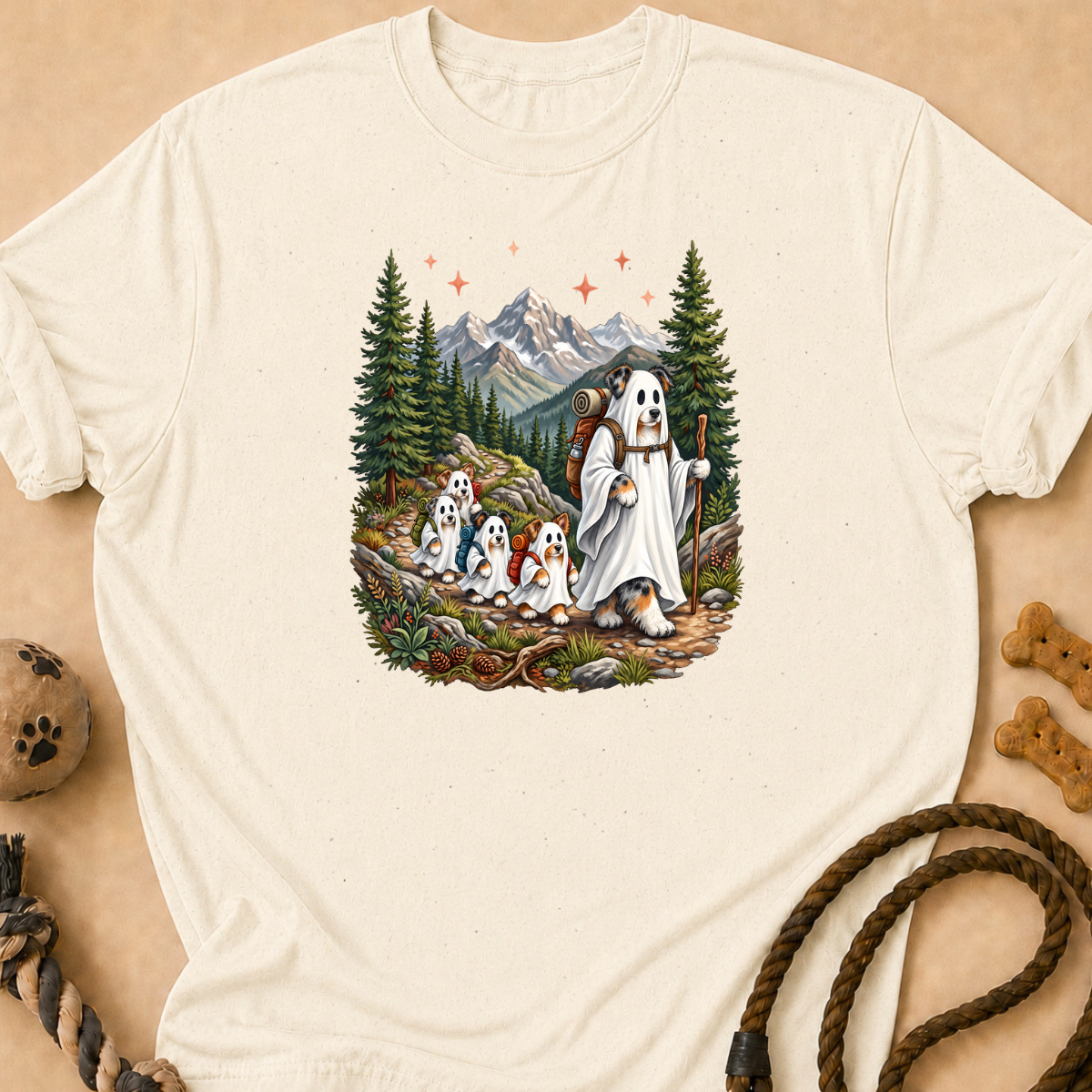 Halloween Hiking Aussie T-Shirt