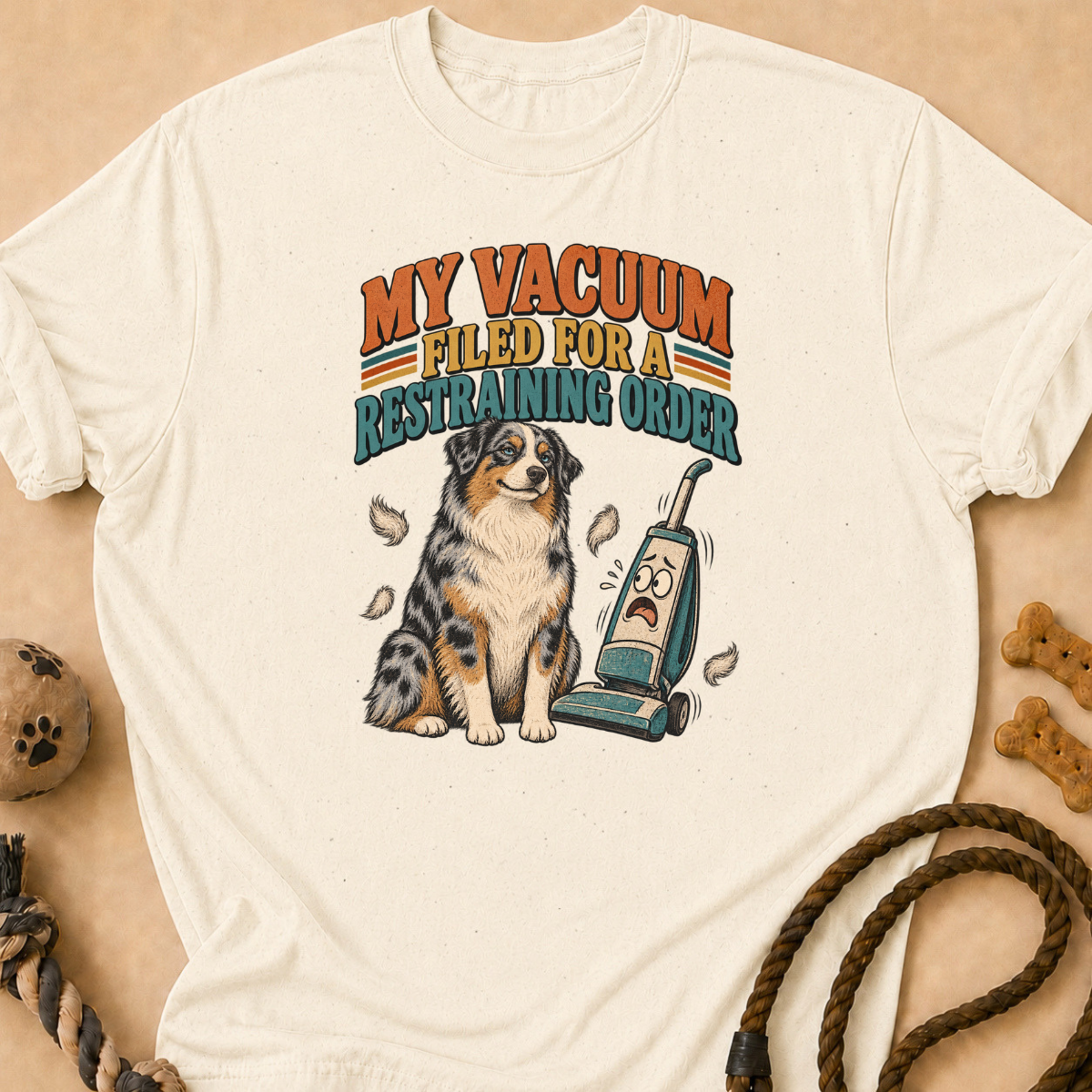 Vacuum Restraining Order Aussie T-Shirt