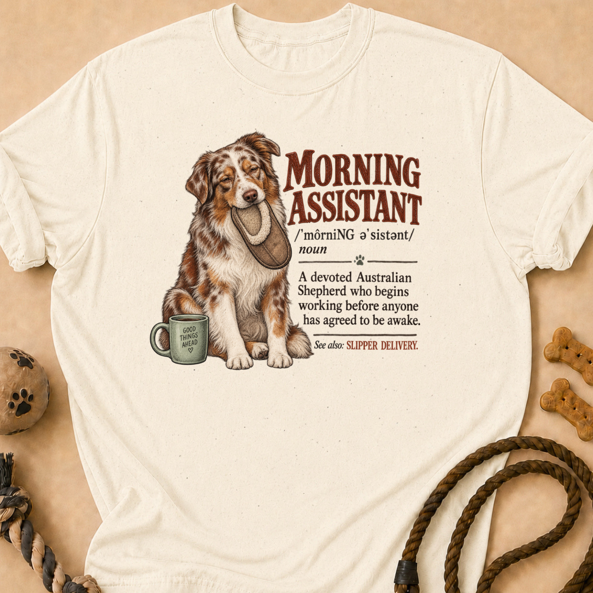 Morning Assistant Aussie T-Shirt
