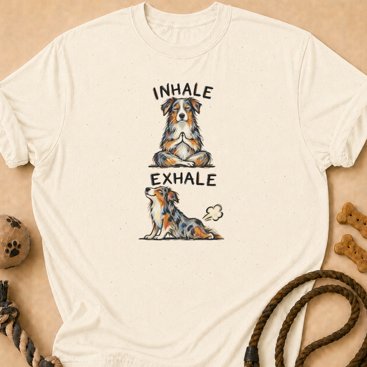 Inhale Exhale II Aussie T-Shirt