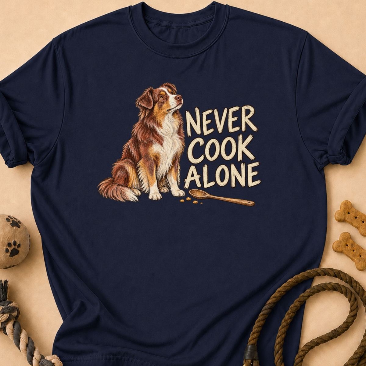 Cook Alone Aussie T-Shirt