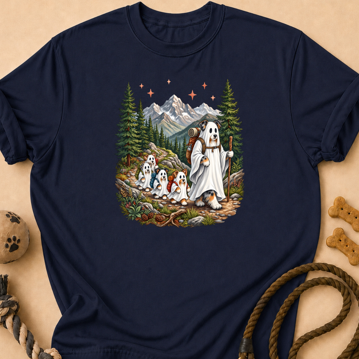 Halloween Hiking Aussie T-Shirt