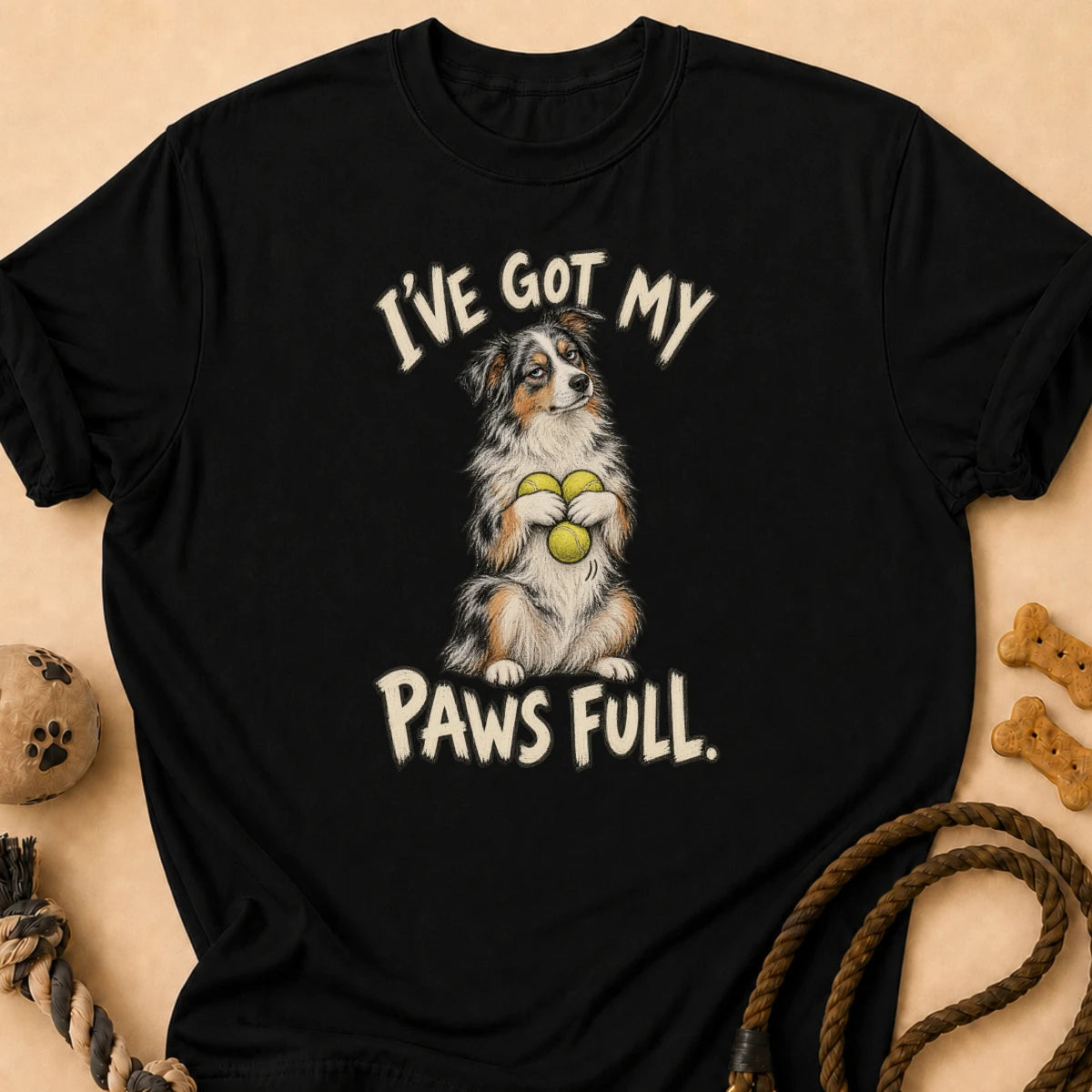 Paws Full Aussie T-Shirt