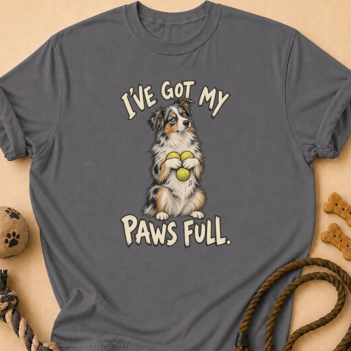 Paws Full Aussie T-Shirt