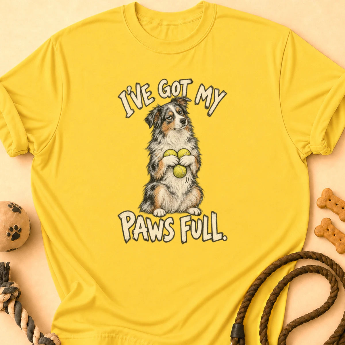 Paws Full Aussie T-Shirt