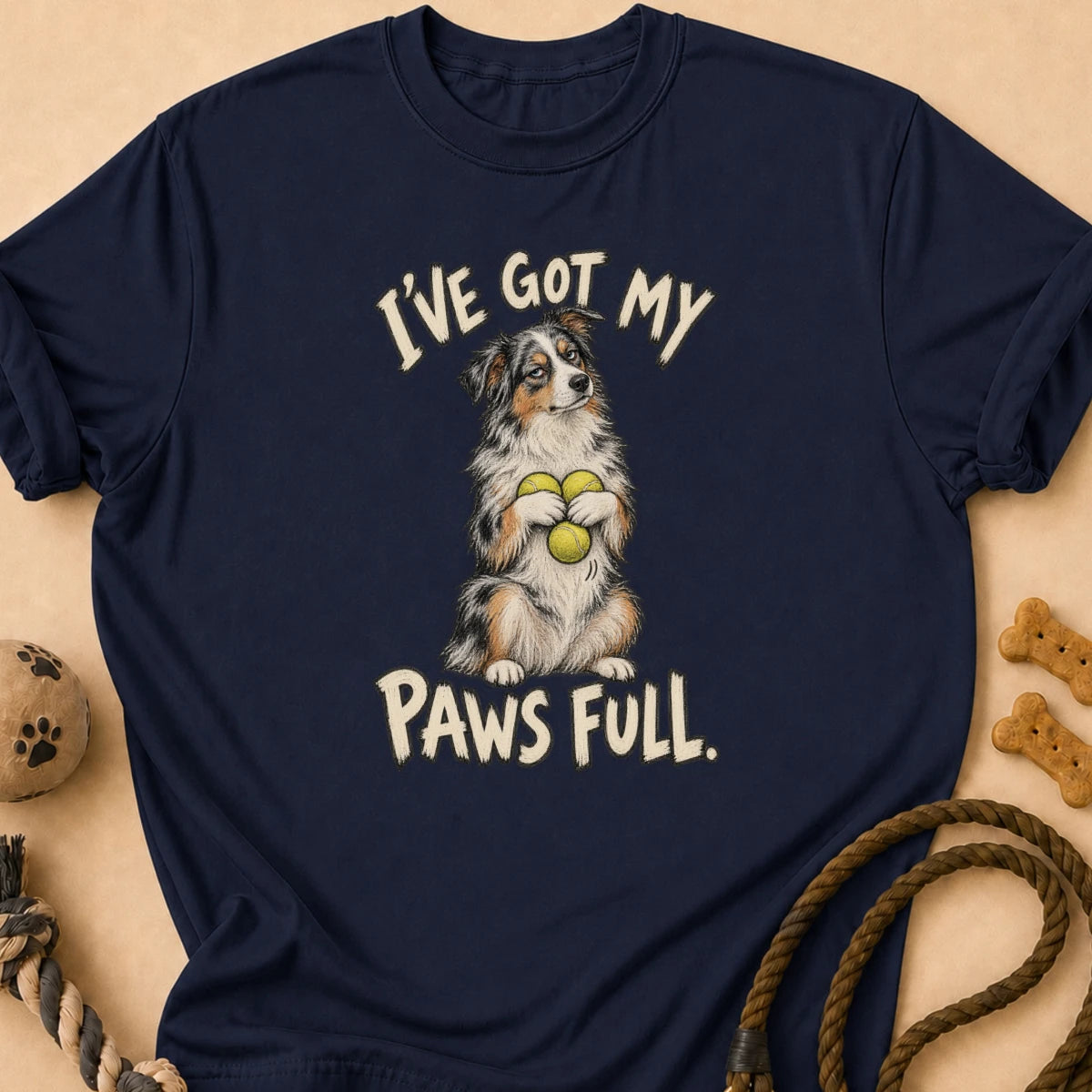 Paws Full Aussie T-Shirt