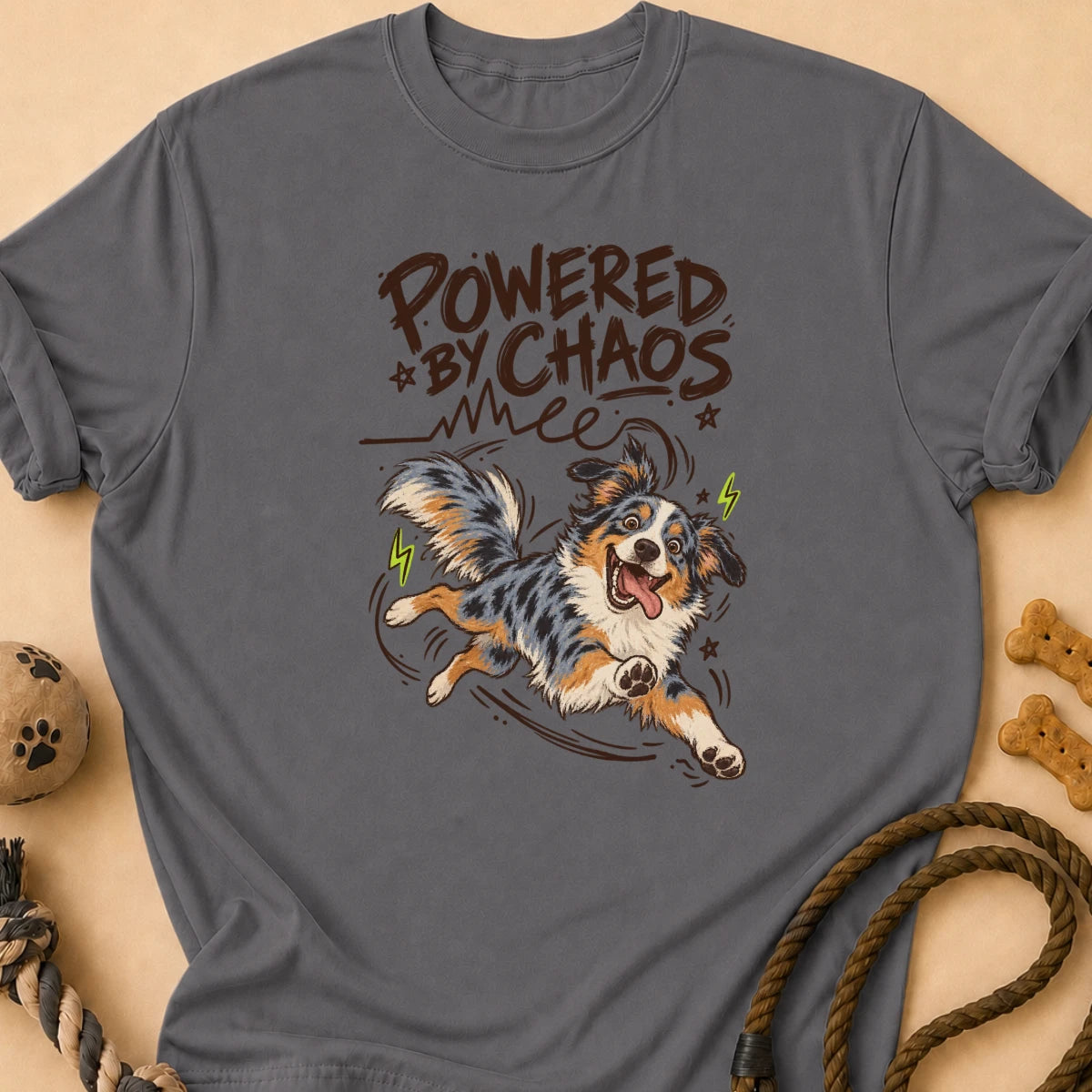 Powered by Chaos Aussie T-Shirt