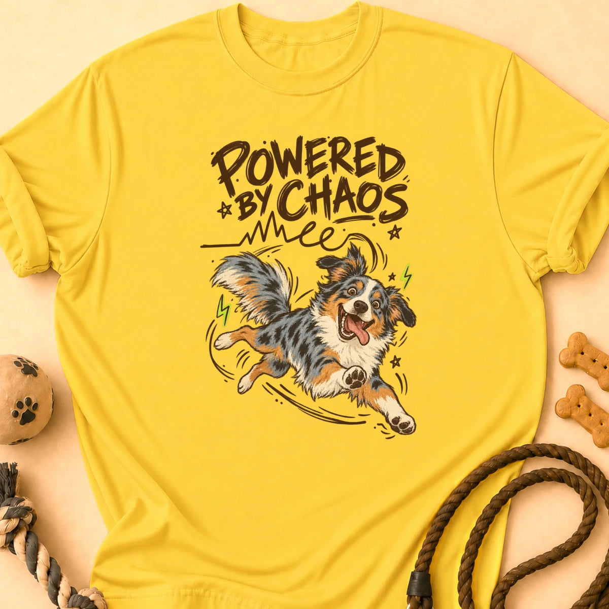 Powered by Chaos Aussie T-Shirt