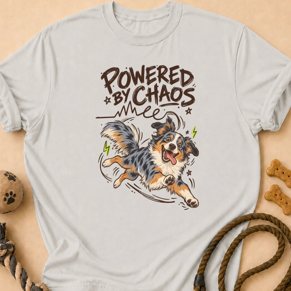 Powered by Chaos Aussie T-Shirt