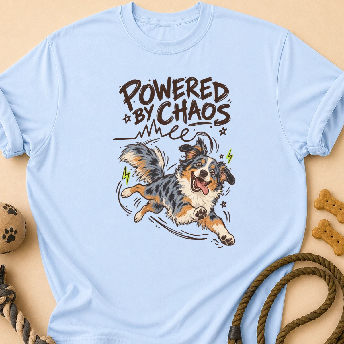 Powered by Chaos Aussie T-Shirt