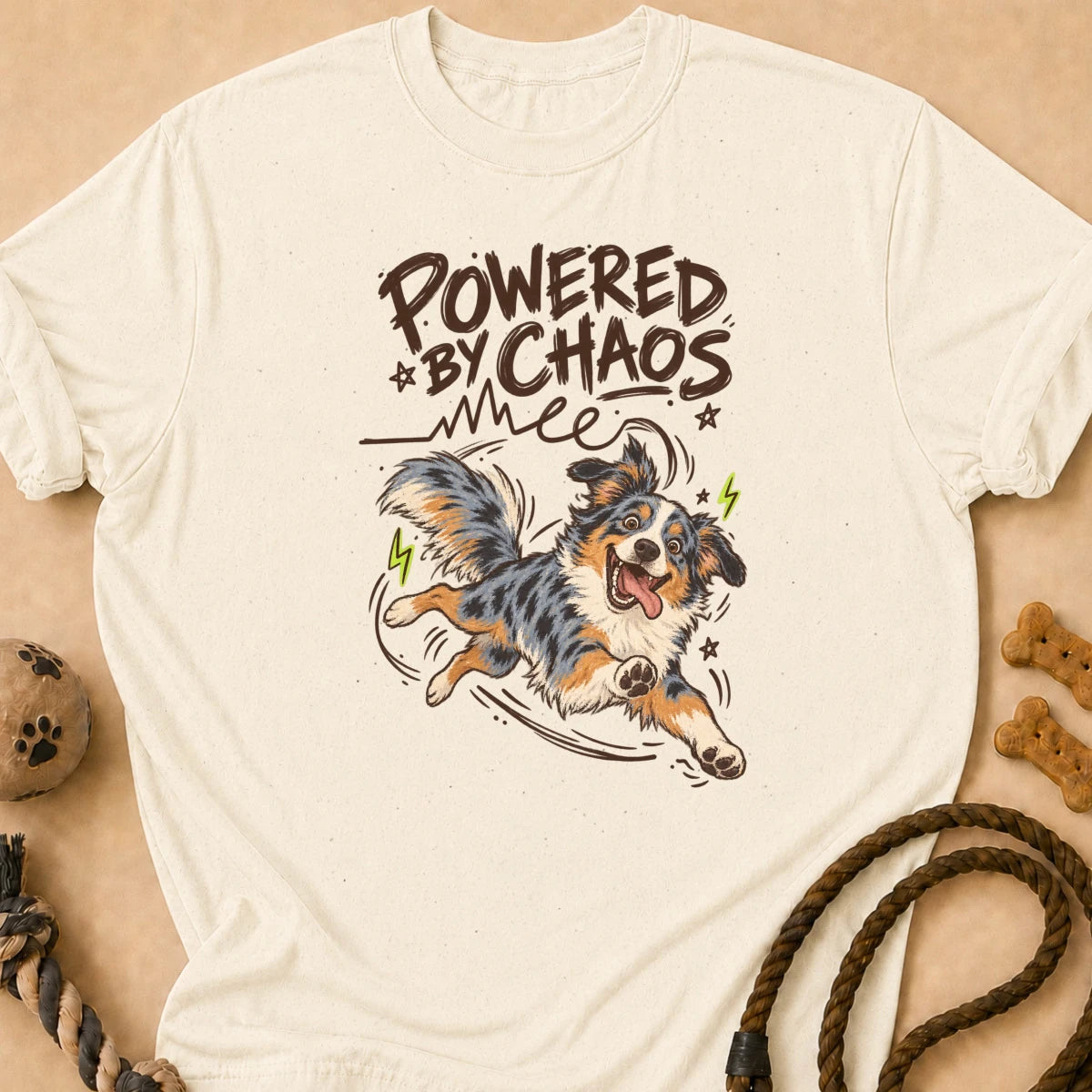 Powered by Chaos Aussie T-Shirt