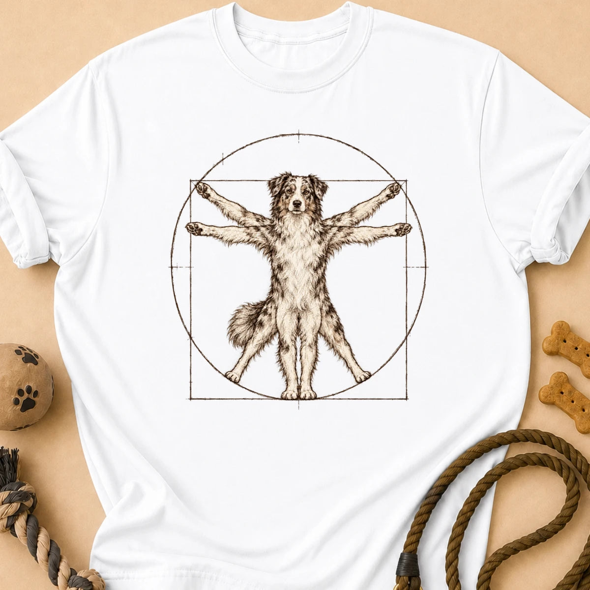 Vitruvian Aussie T-Shirt