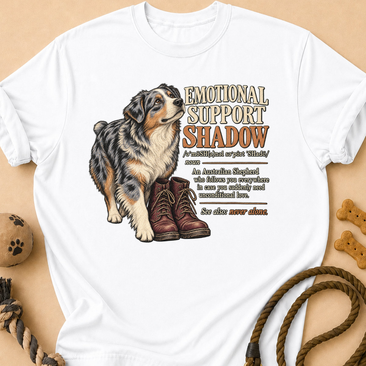 Emotional Support Aussie T-Shirt