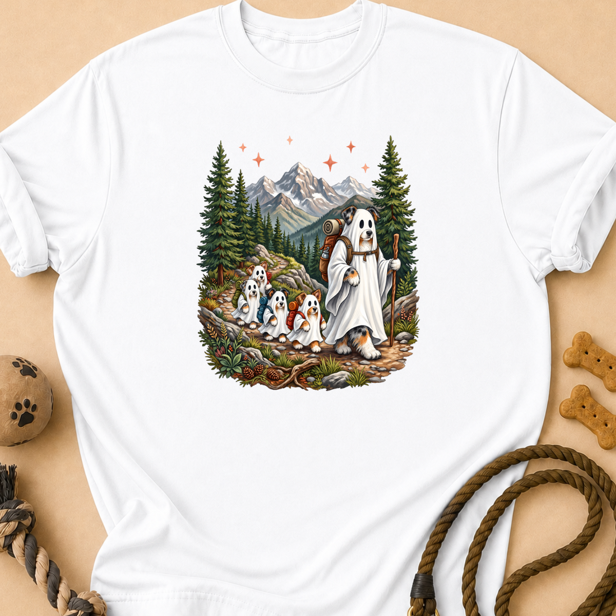 Halloween Hiking Aussie T-Shirt