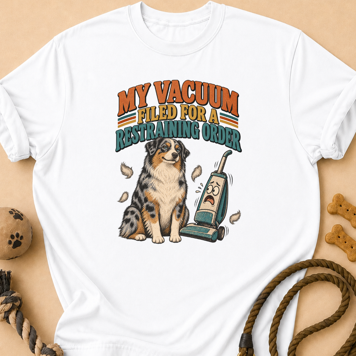 Vacuum Restraining Order Aussie T-Shirt